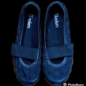 Women's Black Skechers Mary Janes